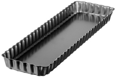 GastroMax Moule à tarte, carré, en acier au carbone, gris
