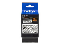 Brother : TZE-S151 LAMINATED tape 24MM 8M NOIR/TRANSPARENT