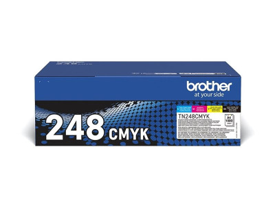 Brother TN248CMYK TN248VAL Pack de Cartouche de Toner Noir Cyan Magenta Jaune 1000 pages