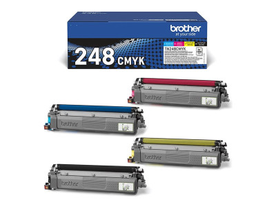 Brother TN248CMYK TN248VAL Pack de Cartouche de Toner Noir Cyan Magenta Jaune 1000 pages