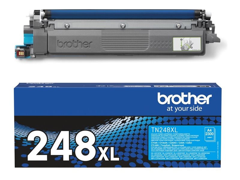 Brother TN248XLC Cartouche de Toner Cyan à rendement élevé 2300 pages