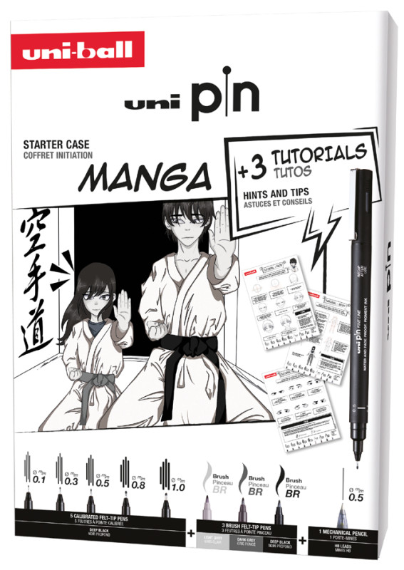 uni-ball Instruments d'écriture uni pin, édition MANGA