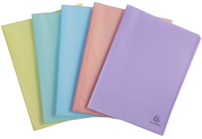 EXACOMPTA Protège-documents Chromaline Pastel, 50 pochettes