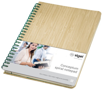 sigel Cahier à spirale Edition Conceptum Nature, A5, bois