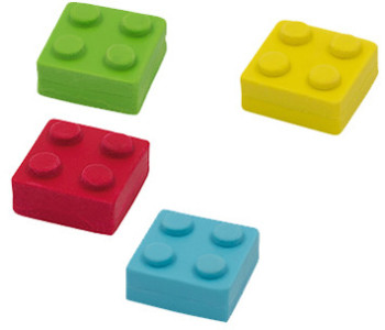 WEDO Gomme en plastique brique 