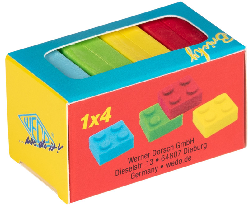 WEDO Gomme en plastique brique 