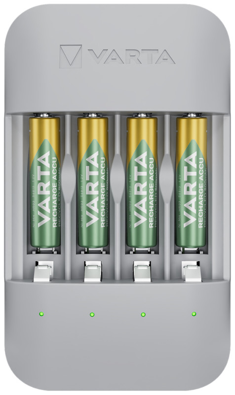 VARTA Chargeur ECO Charger Pro Recycled, avec 4x Micro AAA