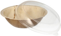 STARPAK Bols en feuille de palmier avec couvercle, rond STARPAK Bols en feuille de palmier avec couvercle, rond