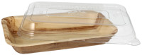 STARPAK Bols en feuille de palmier avec couvercle, 400 ml STARPAK Bols en feuille de palmier avec couvercle, 400 ml