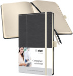 Carnet de notes sigel Conceptum Design Casual, DIN A4, gris/rouge