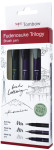 Tombow Kalligraphie-Stift Fudenosuke Trilogy, 3er Set