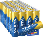 VARTA Pile alcaline Longlife Power carton, Mignon (AA) VARTA Pile alcaline Longlife Power carton, Mignon (AA)