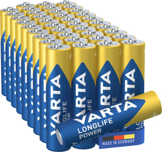 VARTA Pile alcaline Longlife Power carton, de type AAA