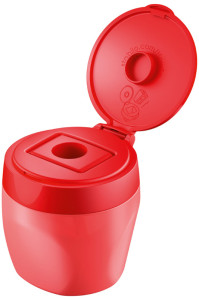 STABILO Taille-crayonà réservoir woody 3 en 1, rouge