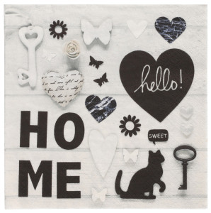 PAPSTAR Serviette à motif 