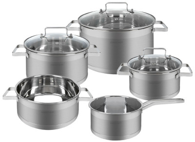 classbach Set de casseroles C-KTS 4016, 7 pièces, acier inox