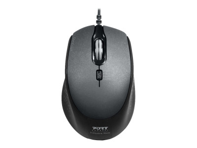 Port Technology : MOUSE OFFICE PRO SILENT WIRED - BLACK - bulk