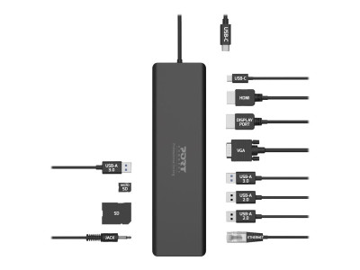 Port Technology : DOCKING TYPE C TRAVEL - 1 X 4K - 3 X FHD PD 100W