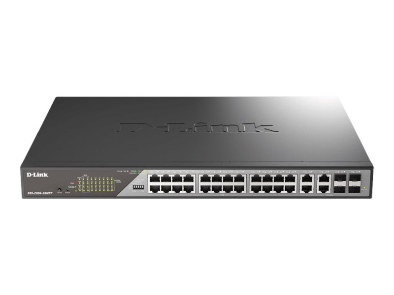 D-Link : 28-PORT DESKTOP GIGABIT POE SURVEILLANCE SWITCH 518W POE