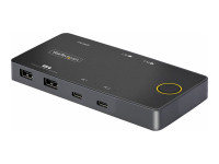 Startech : USB-C KVM SWITCH 4K 60HZ -DUAL 100W PD PASS-THROUGH