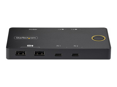 Startech : USB-C KVM SWITCH 4K 60HZ -DUAL 100W PD PASS-THROUGH