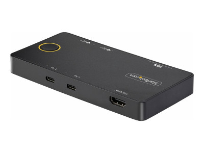 Startech : USB-C KVM SWITCH 4K 60HZ -DUAL 100W PD PASS-THROUGH