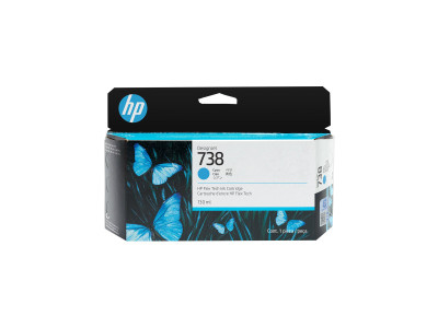 HP : 738 130-ML CYAN DesignJet cartouche d'encre