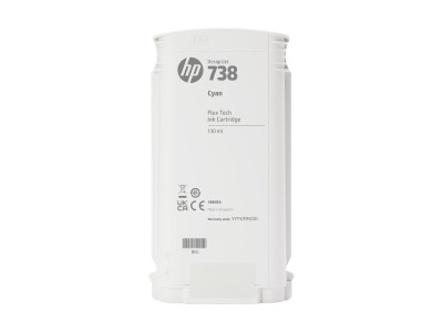 HP : 738 130-ML CYAN DesignJet cartouche d'encre