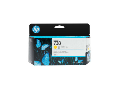 HP : 738 130-ML YELLOW DesignJet cartouche d'encre