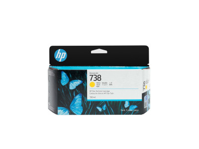 HP : 738 130-ML YELLOW DesignJet cartouche d'encre