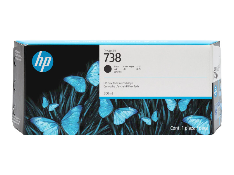 HP : 738 300-ML BLACK DesignJet cartouche d'encre