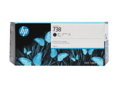 HP : 738 300-ML BLACK DesignJet cartouche d'encre