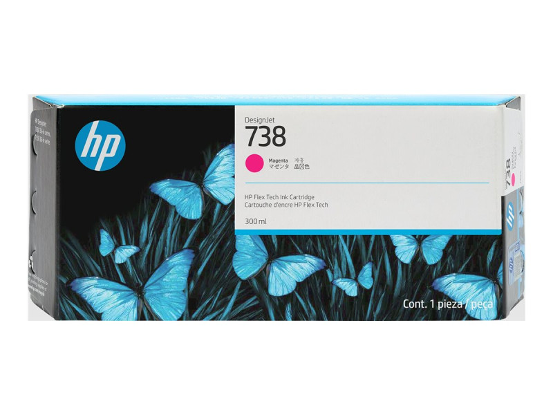 HP : 738 300-ML MAGENTA DesignJet cartouche d'encre