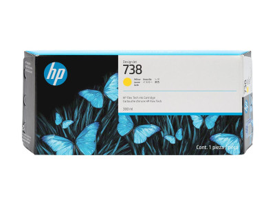 HP : 738 300-ML YELLOW DesignJet cartouche d'encre