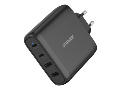 OtterBOX : OB STANDARD EU WALL CHARGER 100W GAN 2XUSB-C+2XUSB-A USB-PD