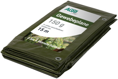 dm-folien Bâche de recouvrement, 10 x 12 m, vert, 150 g