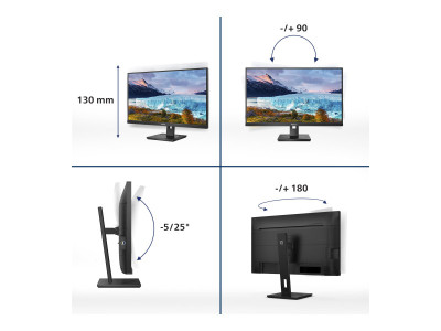 Philips : 273S1/00 27IN IPS FHD 300CD/4MS HDMI/DP/USB-C/4USB-A/HAS