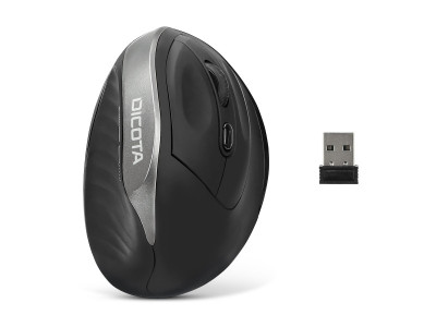 Dicota : WIRELESS ERGONOMIC MOUSE RELAX BLK
