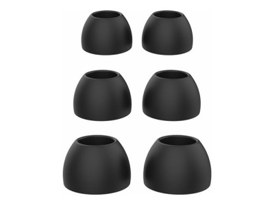 V7 : STEREO EARBUDS W/INLINE MIC 3.5MM 1.2M cable BLACK
