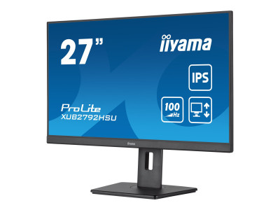 Iiyama : XUB2792HSU-B6 27IN IPS FHD 4MS HDMI VGA DP 2USB HUB