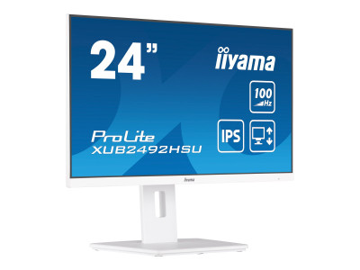 Iiyama : XUB2492HSU-W6 23.8IN ULTRA THIN IPS PANEL 1920X1080 100HZ 0.4MS