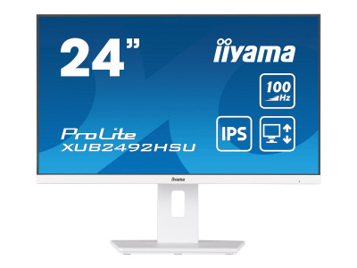 Iiyama : XUB2492HSU-W6 23.8IN ULTRA THIN IPS PANEL 1920X1080 100HZ 0.4MS