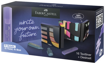 FABER-CASTELL Surligneur TEXTLINER 1546, en set de bureau