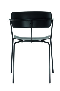 PAPERFLOW Chaise visiteur BISTRO, set de 2, noir