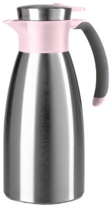 emsa Pichet isotherme SOFT GRIP, 1 litre, acier inox / bordeaux