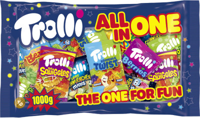 Trolli bonbon gélifié aux fruits ALL IN ONE, 1.000 g