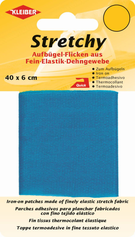 KLEIBER Patch thermocollant élastique, 400 x 60 mm, menthe