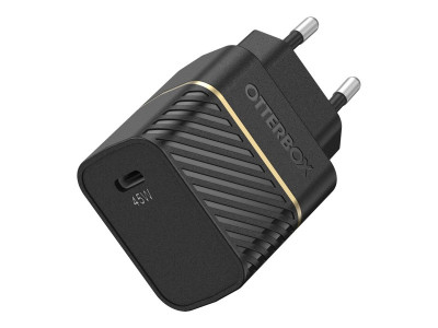 OtterBOX : EU WALL CHARGER 45W GAN 1X USB-C 45W USB-PD BLACK
