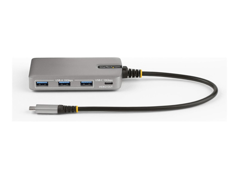 Startech : 4-PORT USB-C HUB W/USB-C VIDEO - 3X USB-A/1X USB-C