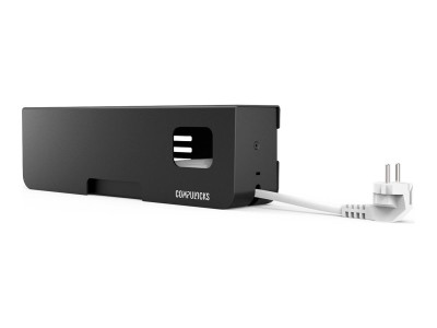 compulocks : SECURITY POWER STRIP EU 5 PLUGS BLACK